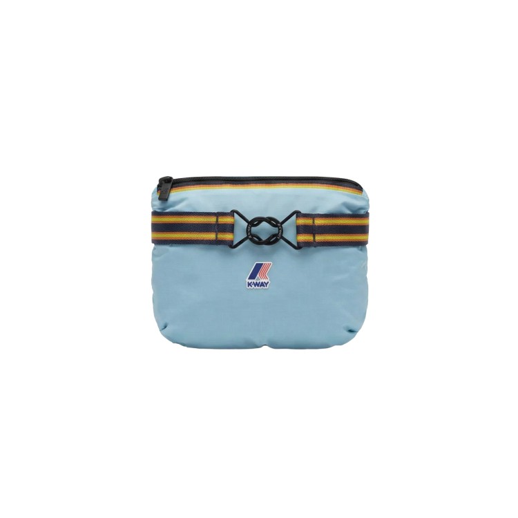 K-WAY Gilet celeste impermeabile bambino