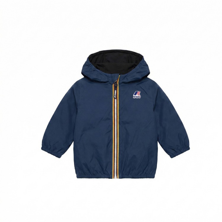 K-WAY Giubbotto blu navy imbottito neonati