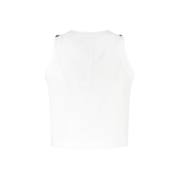 TWIN-SET Top bianco in maglia bambina