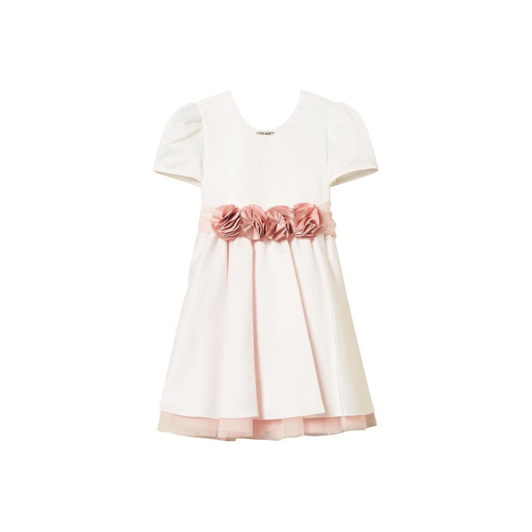 TWIN-SET Abito bianco con fiori bambina