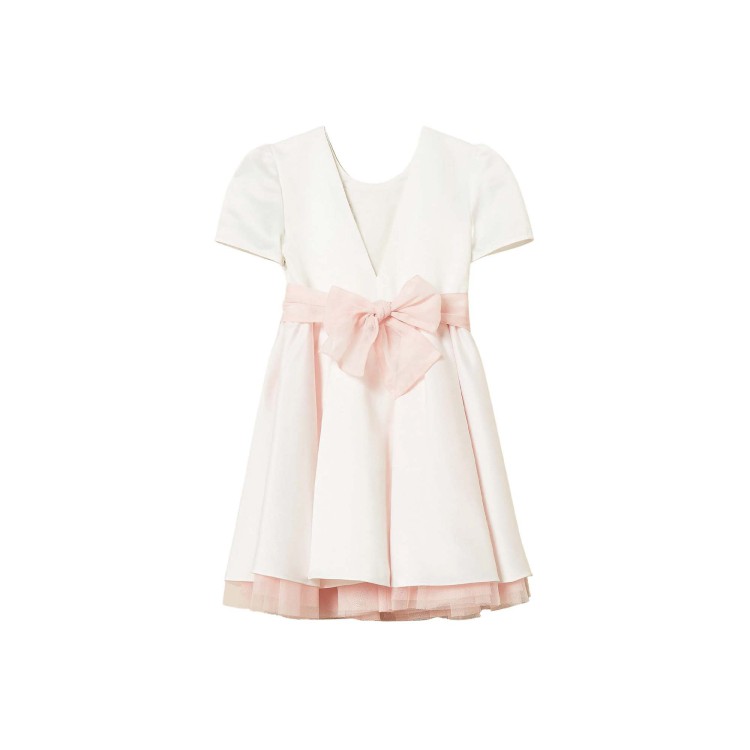 TWIN-SET Abito bianco con fiori bambina