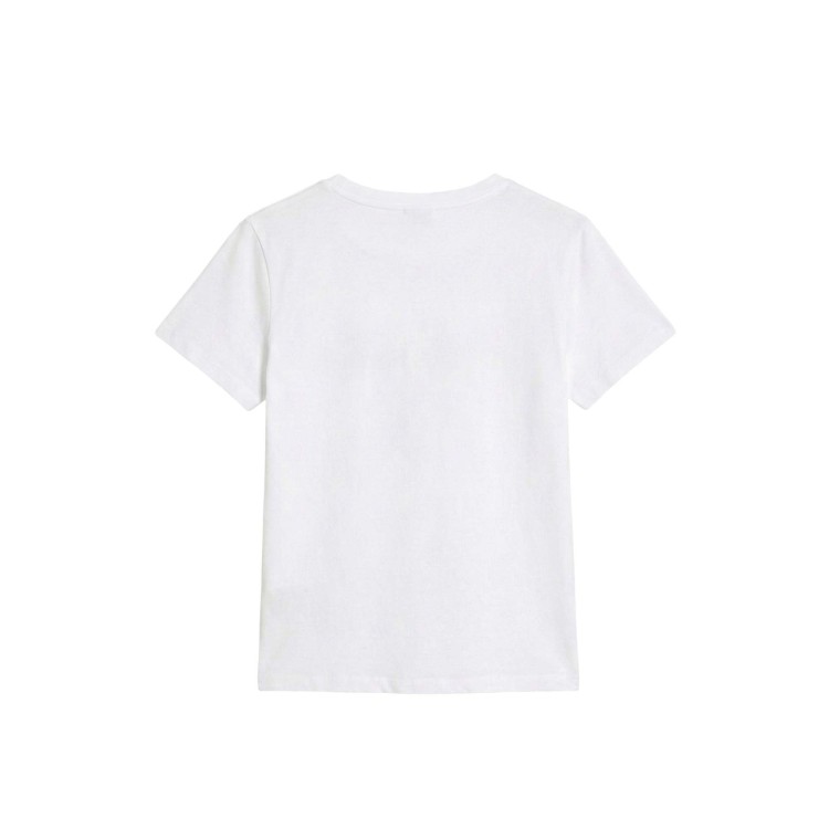 TWIN-SET T-shirt bianca con scritta ricamata bambina