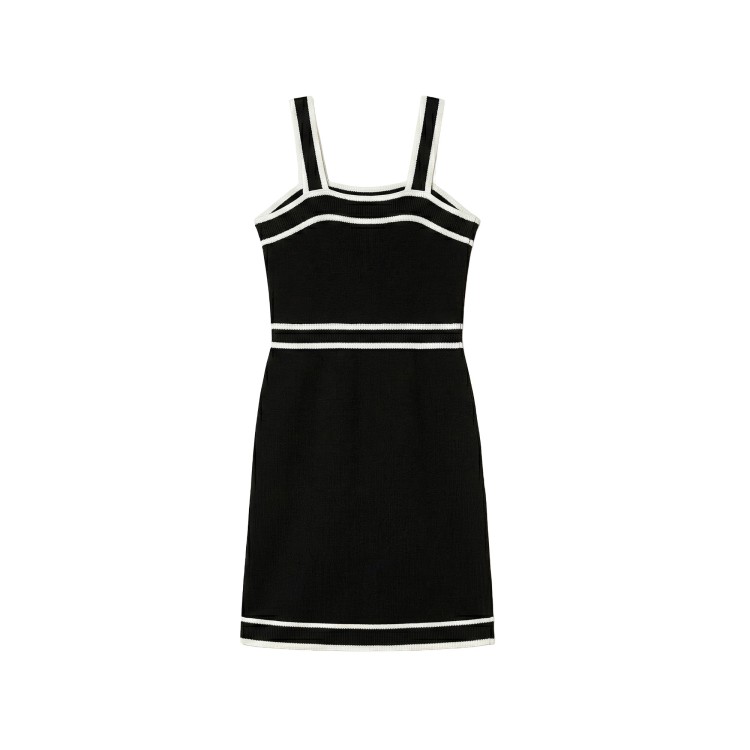 TWIN-SET Abito nero in maglia bambina