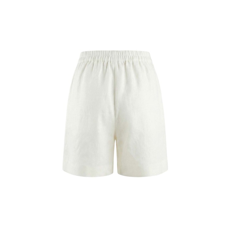 TWIN-SET Bermuda bianchi in lino bambina