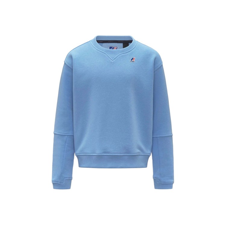 K-WAY Felpa celeste girocollo bambini