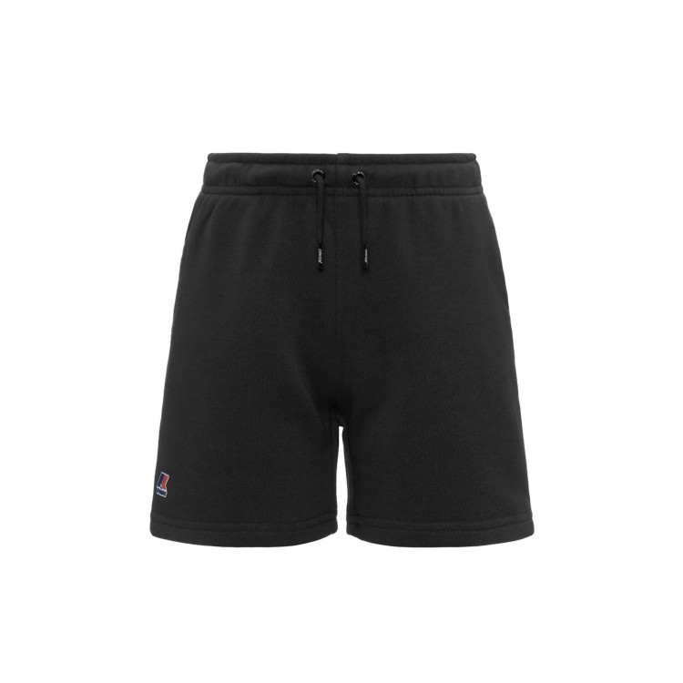 K-WAY Shorts neri in felpa bambino
