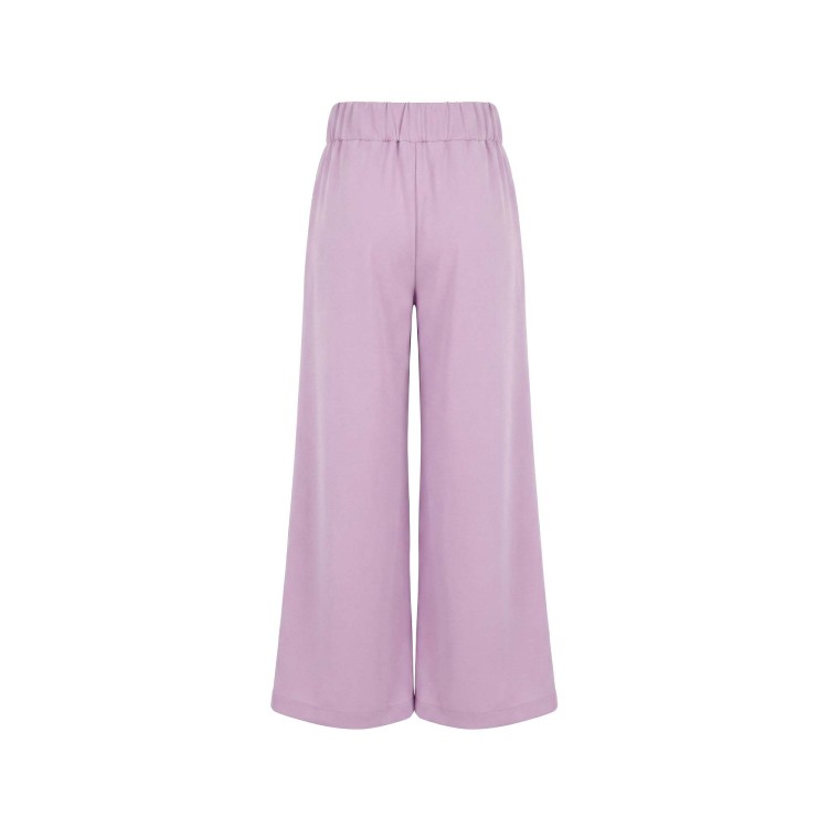 PATRIZIA PEPE Pantaloni lilla in crêpe bambina