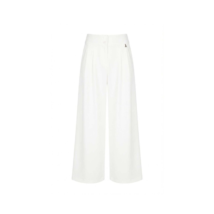 PATRIZIA PEPE Pantaloni bianchi in crêpe bambina