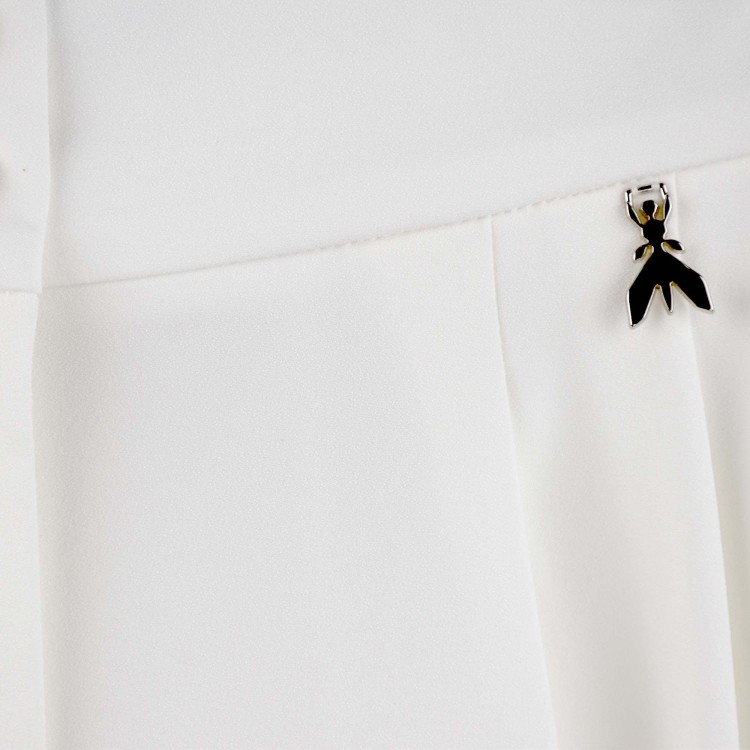 PATRIZIA PEPE Pantaloni bianchi in crêpe bambina