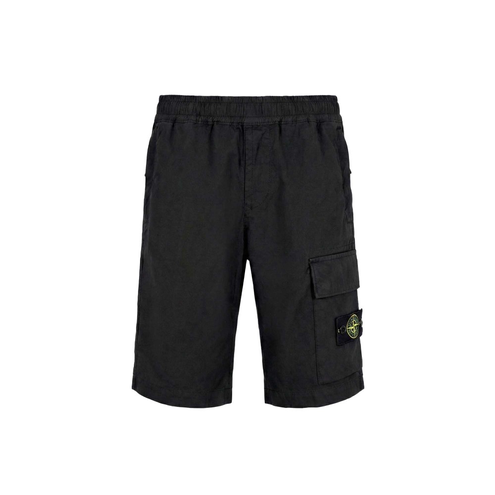 STONE ISLAND Shorts neri in...