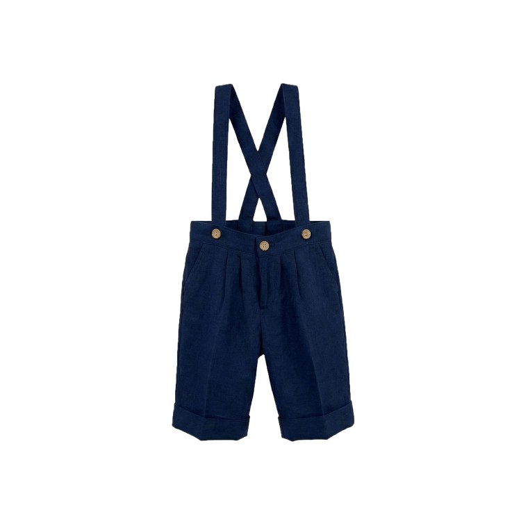 BUFI Completo 4 pezzi blu navy neonato