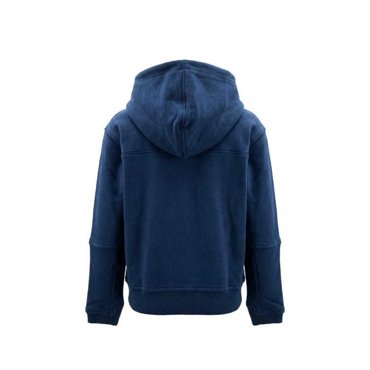 K-WAY Felpa blu navy con cappuccio bambini