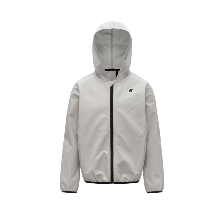 K-WAY Felpa beige con cappuccio bambini