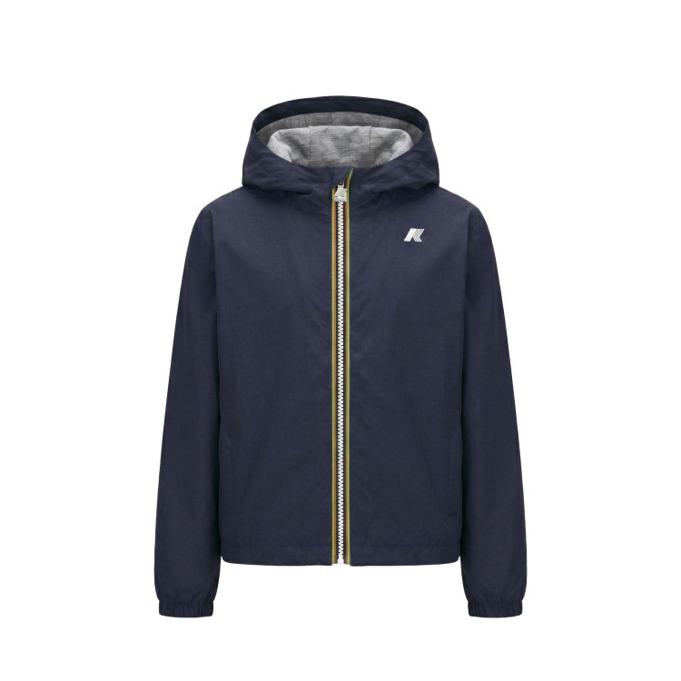 K-WAY Giubbotto blu navy impermeabile bambino