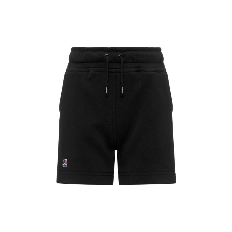 K-WAY Shorts neri in felpa bambina