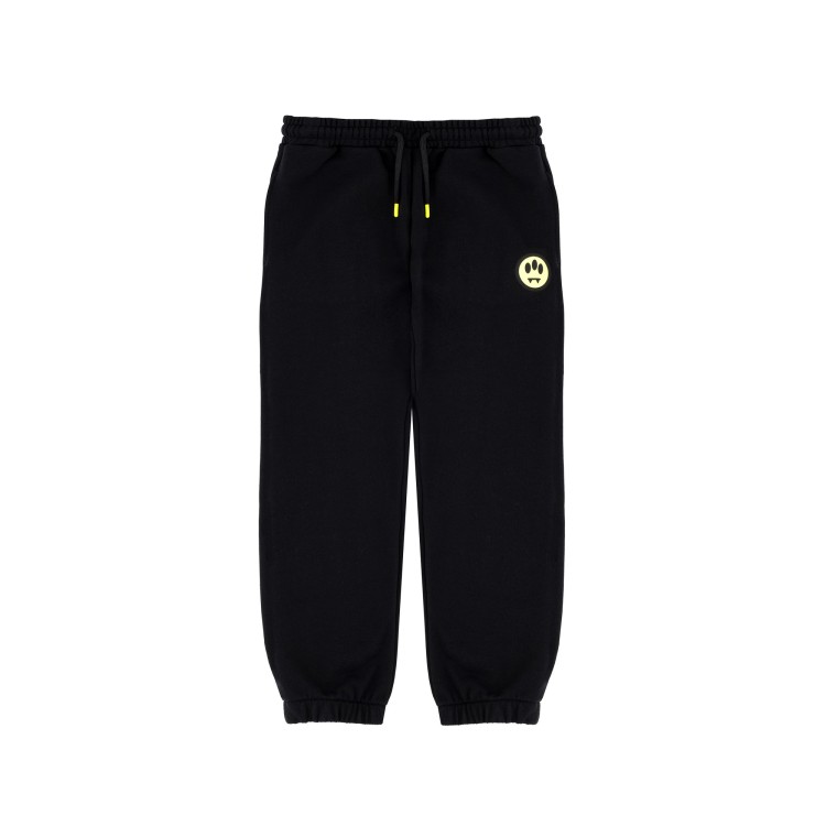 BARROW Pantaloni neri in felpa con logo bambini