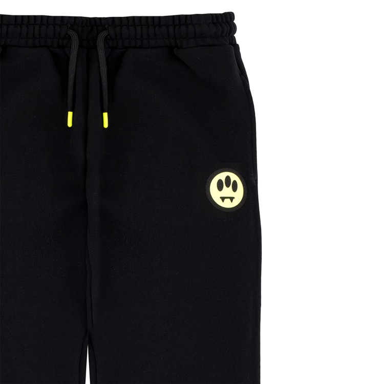BARROW Pantaloni neri in felpa con logo bambini