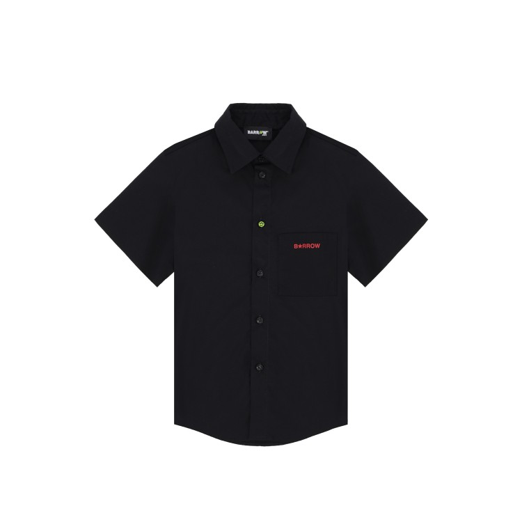 BARROW Camicia nera in popeline bambino
