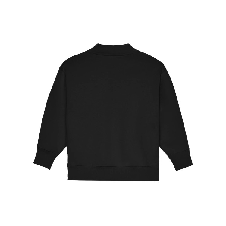 PALM ANGELS Felpa nera con logo sul collo bambino