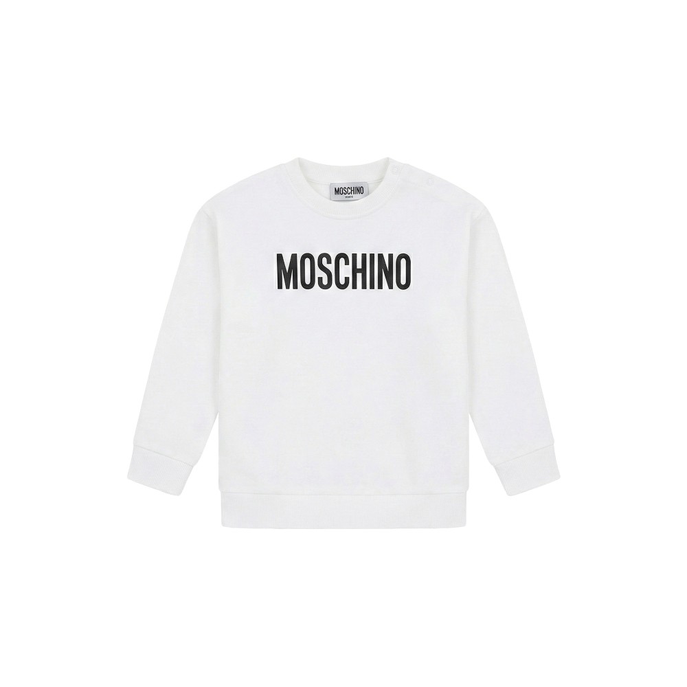 MOSCHINO Felpa bianca con...
