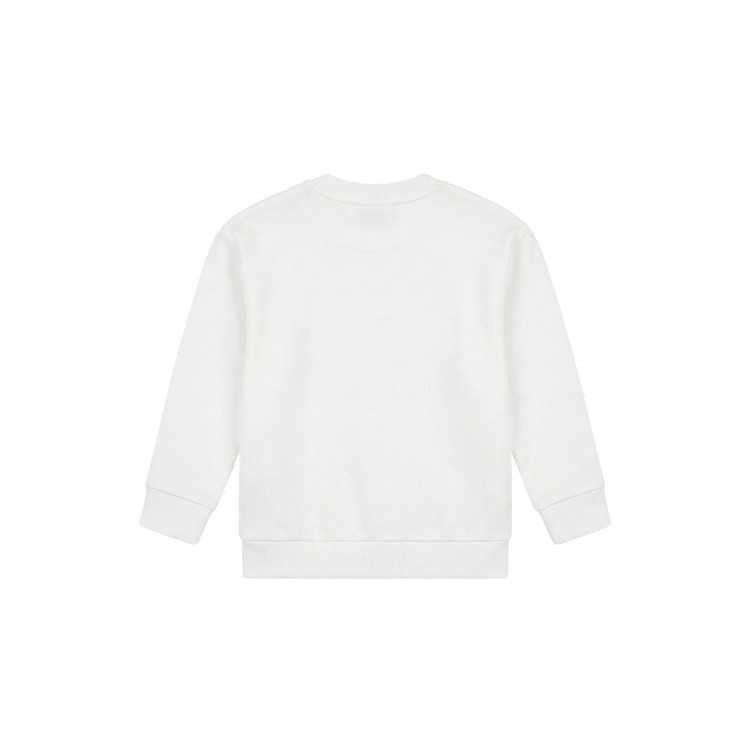 MOSCHINO Felpa bianca con logo stampato neonati