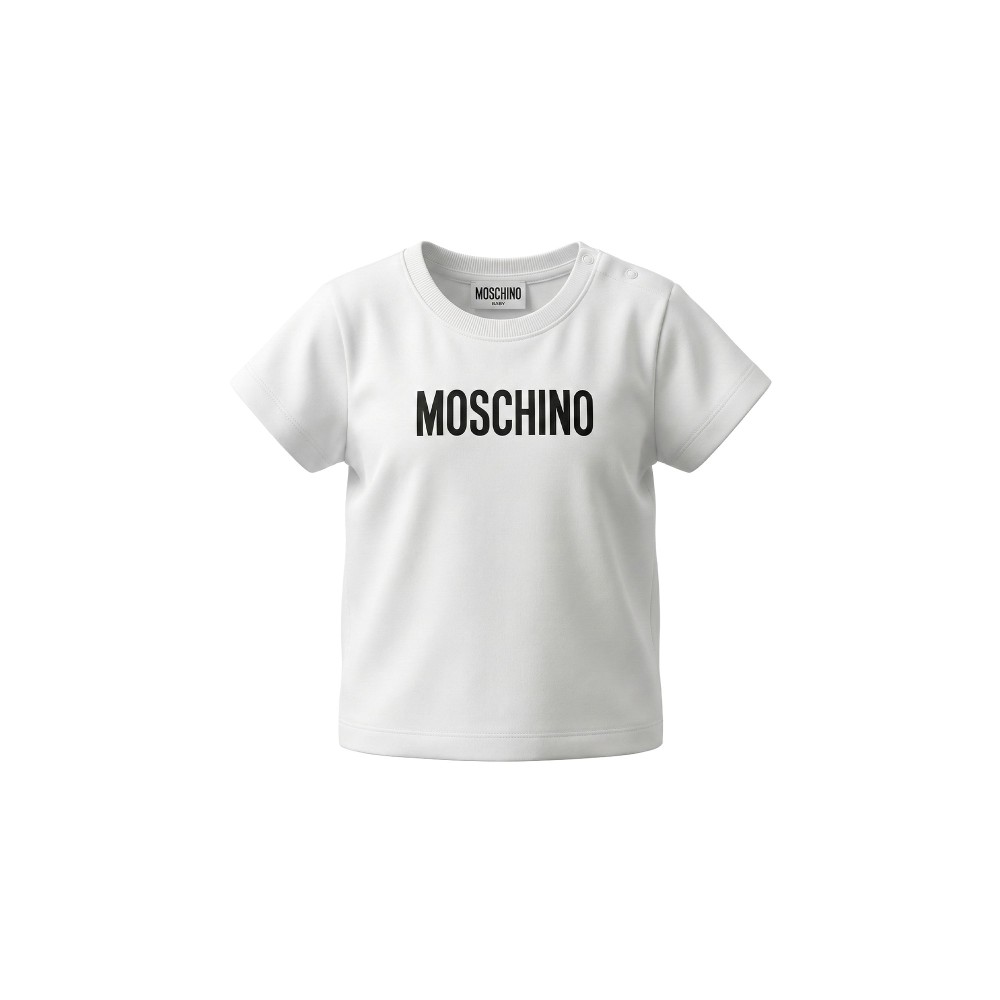MOSCHINO T-shirt bianca con...