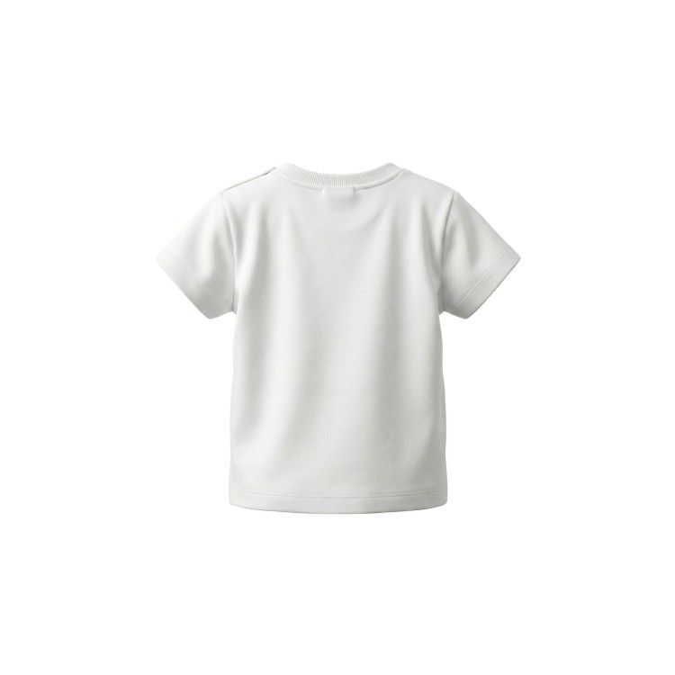 MOSCHINO T-shirt bianca con logo neonati