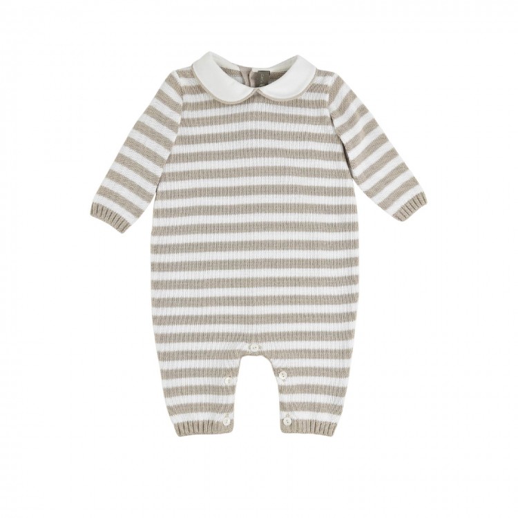 LITTLE BEAR Tutina bianca-beige neonata