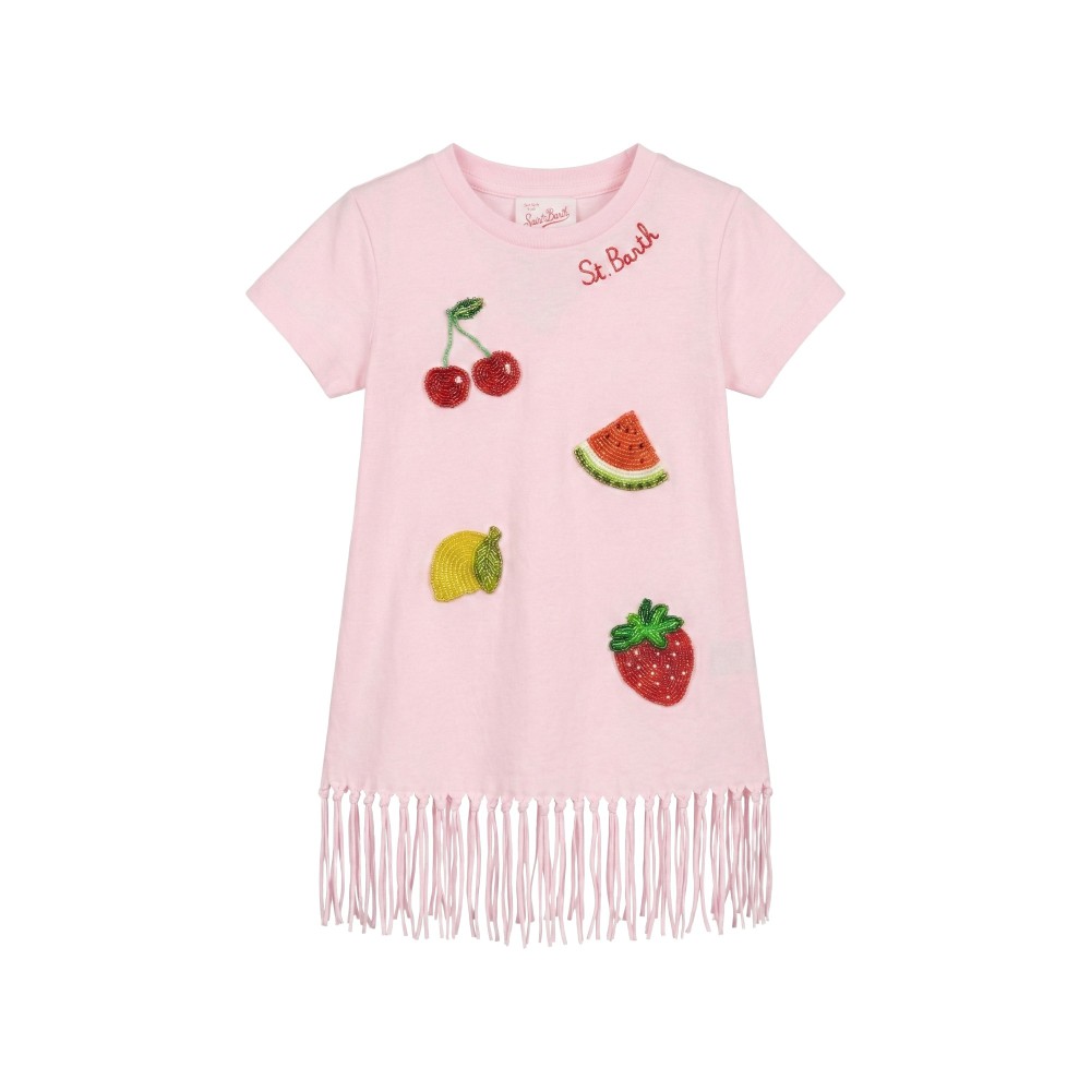 SAINT BARTH Abito rosa con...