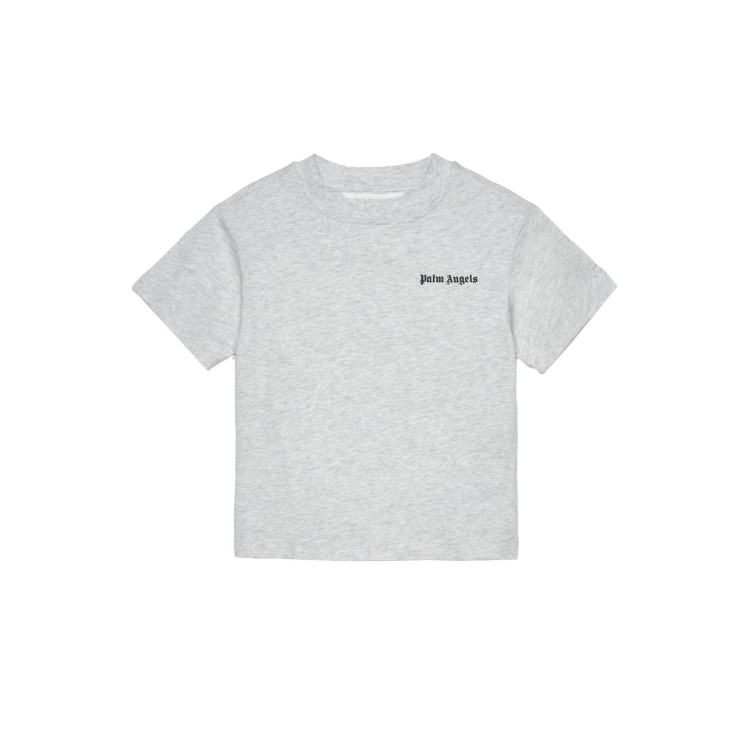 PALM ANGELS T-shirt grigia con logo bambino