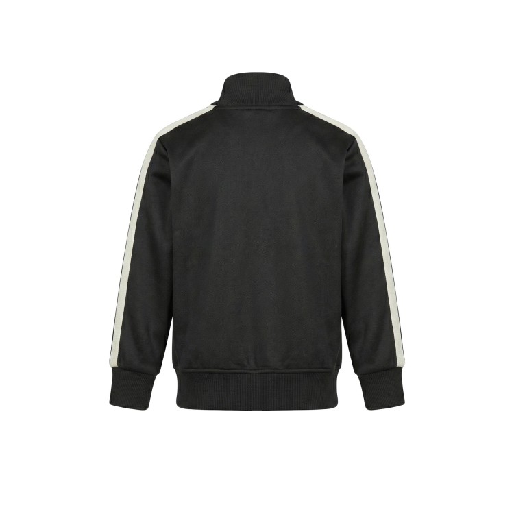 PALM ANGELS Felpa nera full-zip con logo bambino