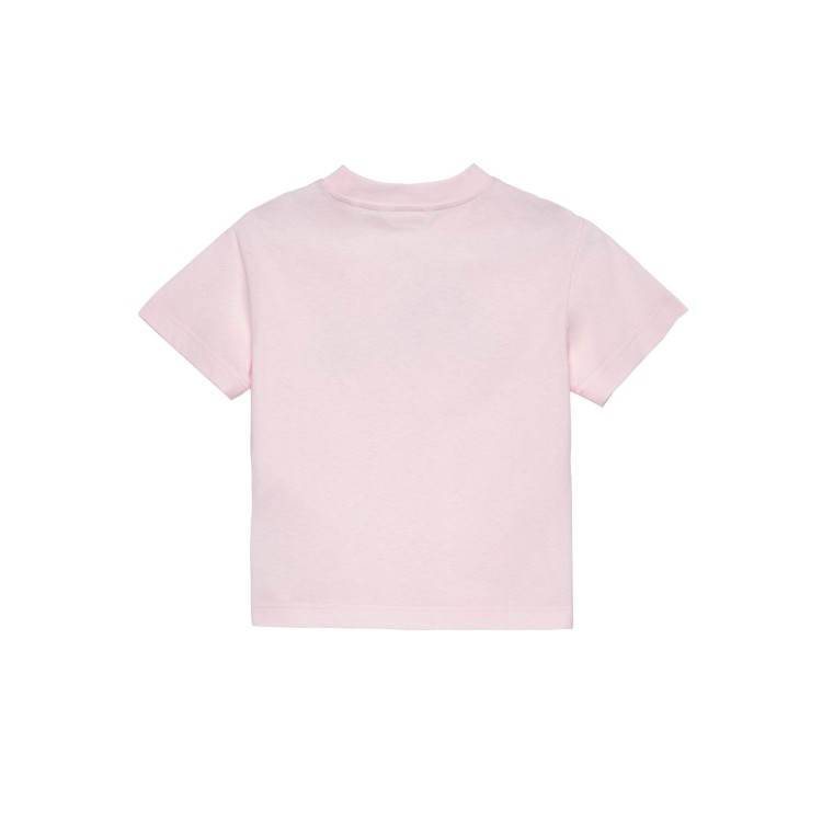 PALM ANGELS T-shirt rosa con stampa Bear bambina