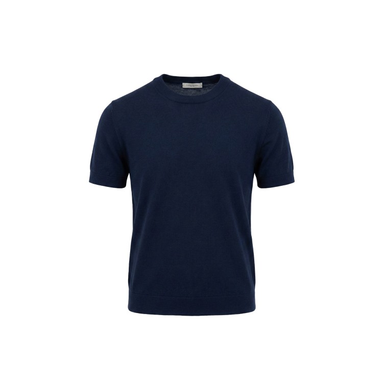 PAOLO PECORA Maglia blu navy a maniche corte bambino