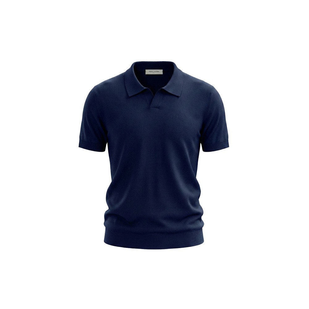 PAOLO PECORA Polo blu navy...