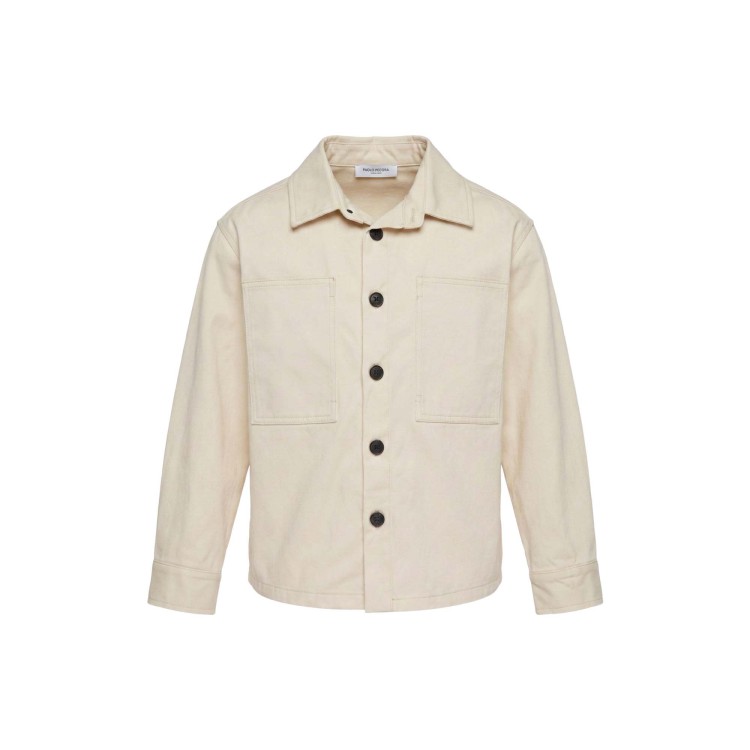 PAOLO PECORA Giacca camicia sabbia bambino