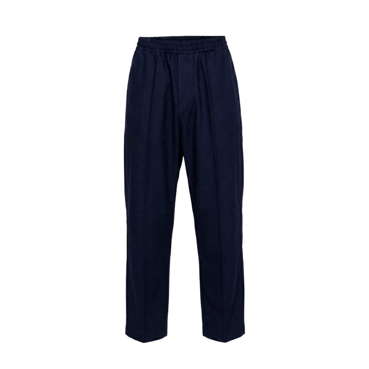 PAOLO PECORA Pantalone blu navy con pinces bambino