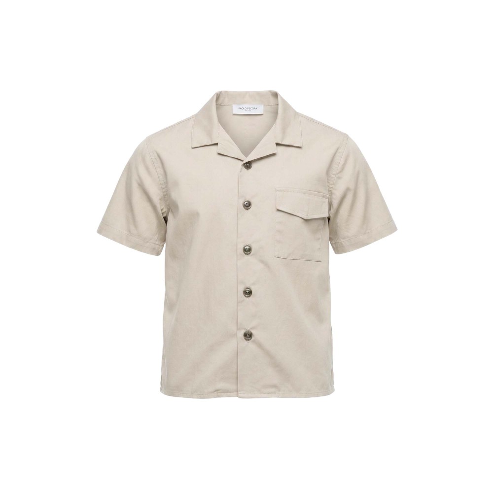 PAOLO PECORA Camicia sabbia...