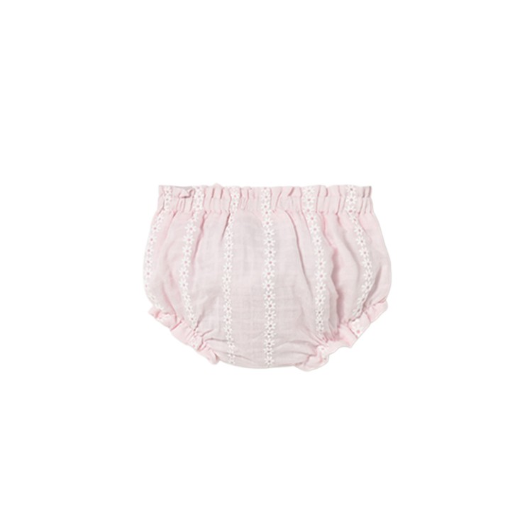 MAYORAL NEWBORN Completo 3 pezzi rosa tricot neonata