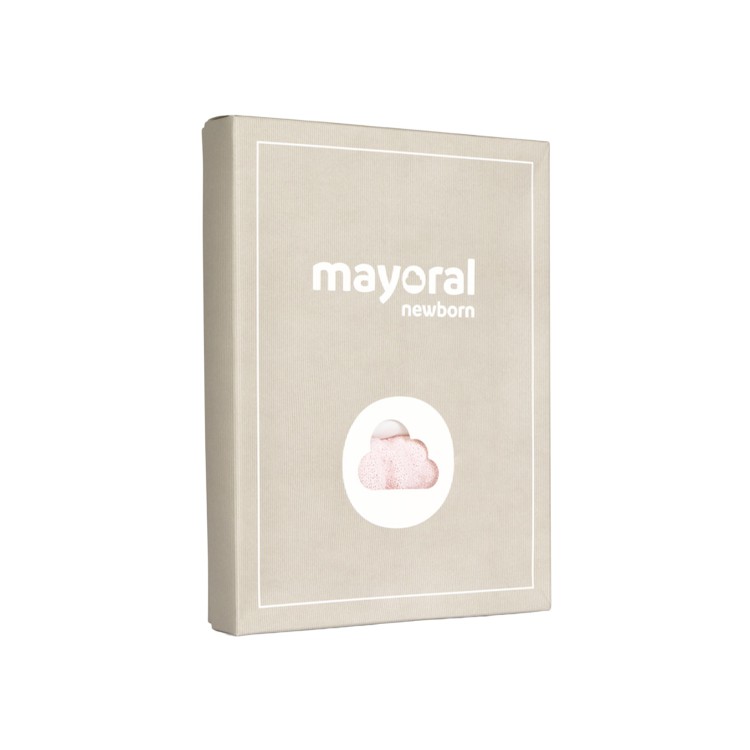 MAYORAL NEWBORN Completo rosa tricot neonata