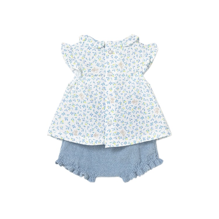 MAYORAL NEWBORN Completo celeste tricot neonata