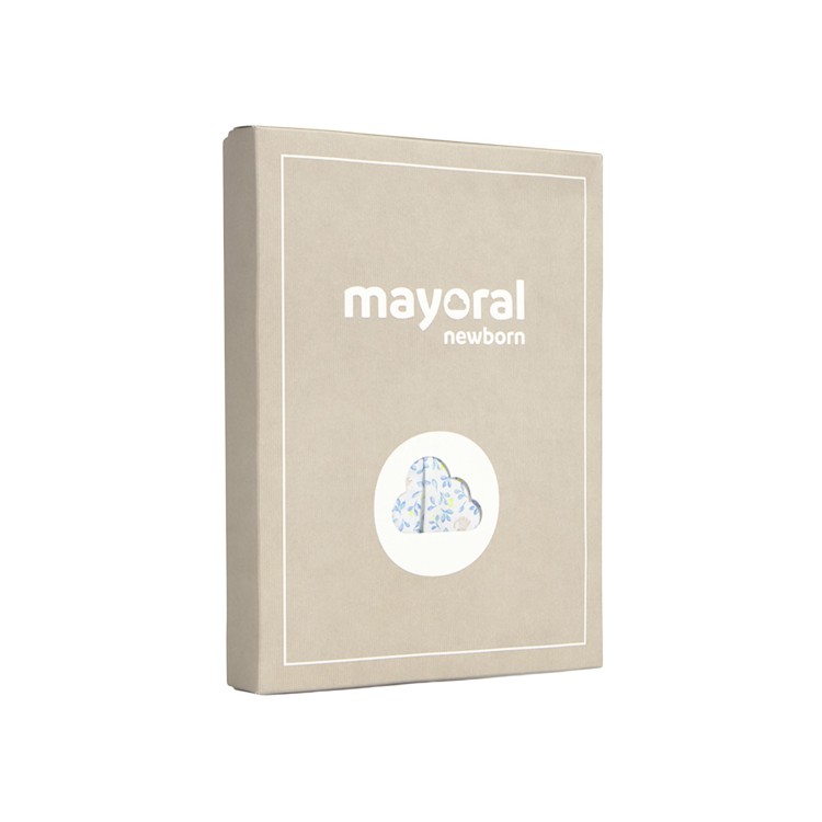 MAYORAL NEWBORN Completo celeste tricot neonata