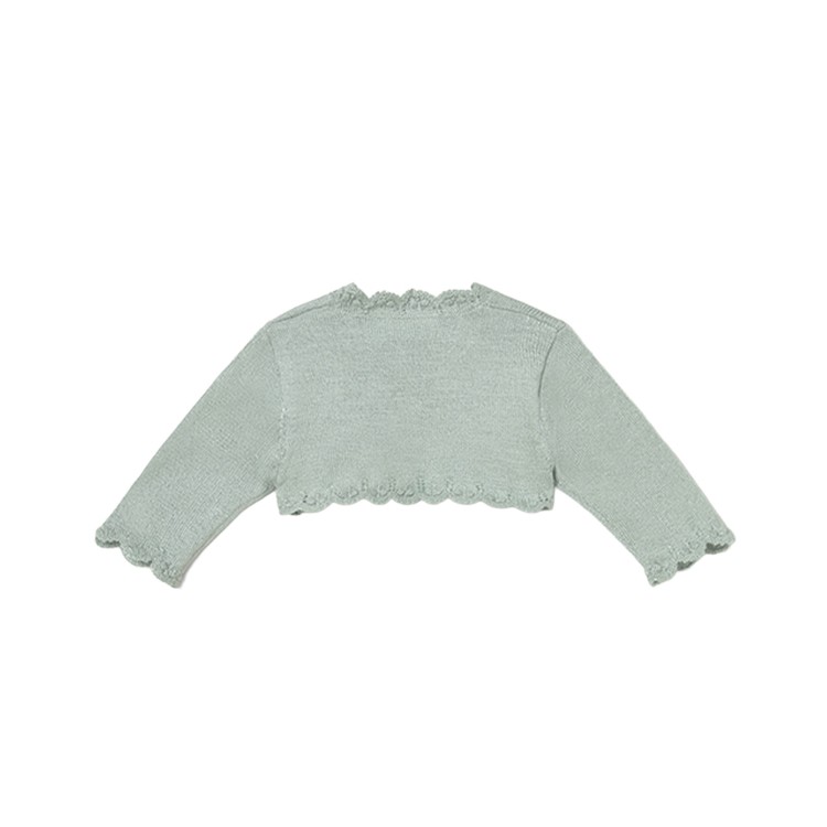 MAYORAL NEWBORN Cardigan verde acqua tricot neonata