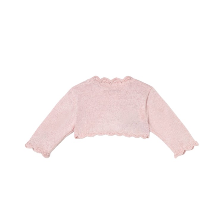 MAYORAL NEWBORN Cardigan rosa tricot neonata