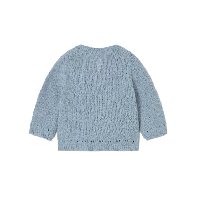 MAYORAL NEWBORN Cardigan azzurro tricot neonata