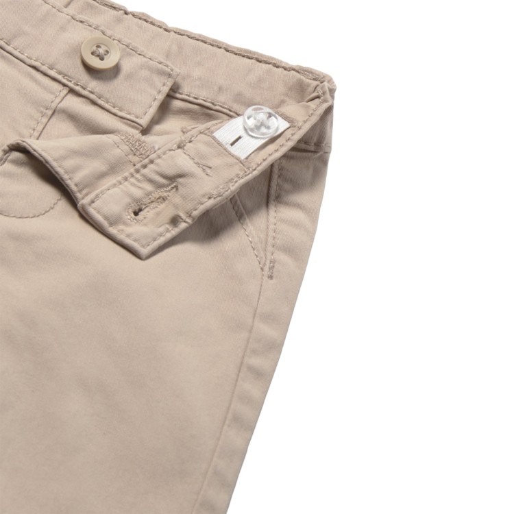 MAYORAL NEWBORN Pantaloni beige in cotone neonato