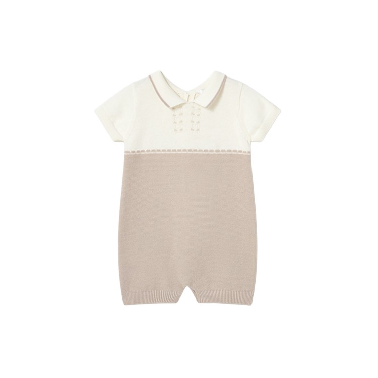 MAYORAL NEWBORN Tutina beige combined neonato