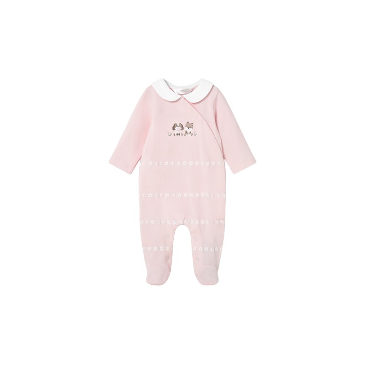 MAYORAL NEWBORN Set di 2 tutine lunghe rosa neonata