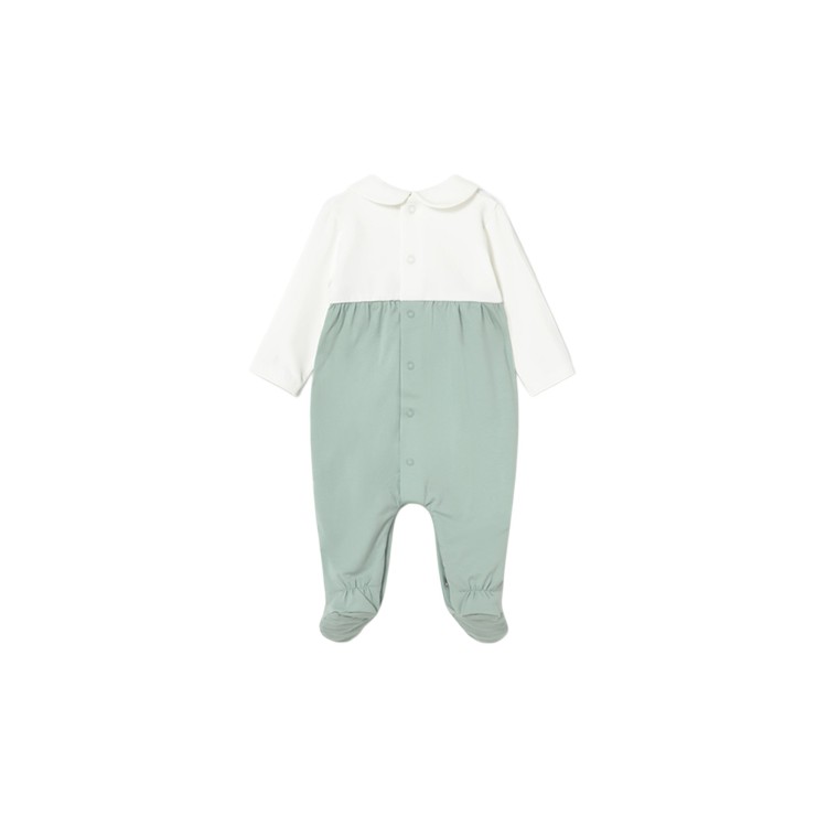MAYORAL NEWBORN Set di 2 tutine lunghe verde acqua neonata