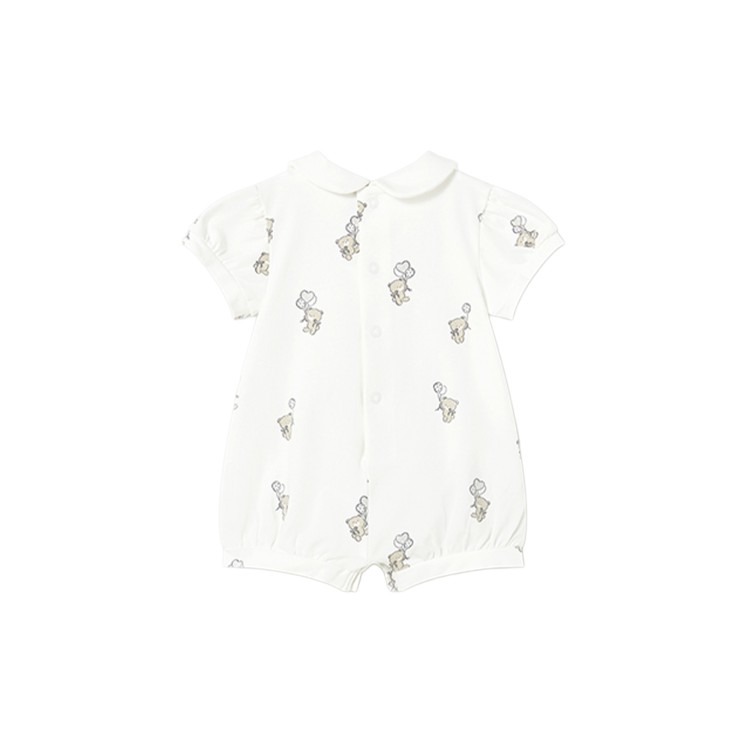 MAYORAL NEWBORN Set di 2 tutine corte bianche neonata