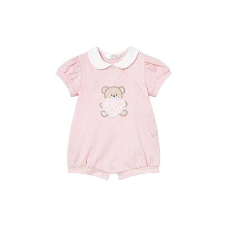 MAYORAL NEWBORN Set di 2 tutine corte rosa neonata